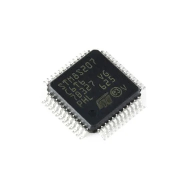STM8S207C6T6 paquet de puces IC QFP 48 8- puce de microcontrôleur bits 24 MHz/32 Ko microcontrôleur IC de mémoire Flash