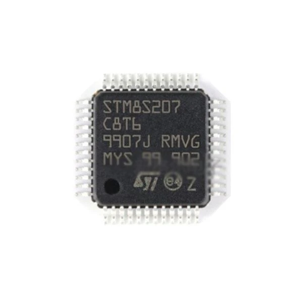 Puce STM8S207C8T6 8- patch de circuit haute performance de microcontrôleur de bits LQFP -48
